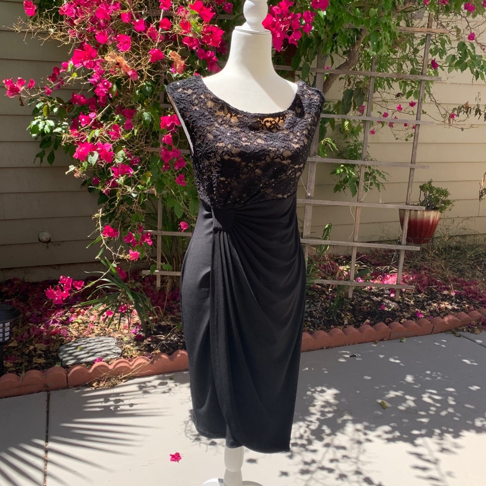 Sleek black dress